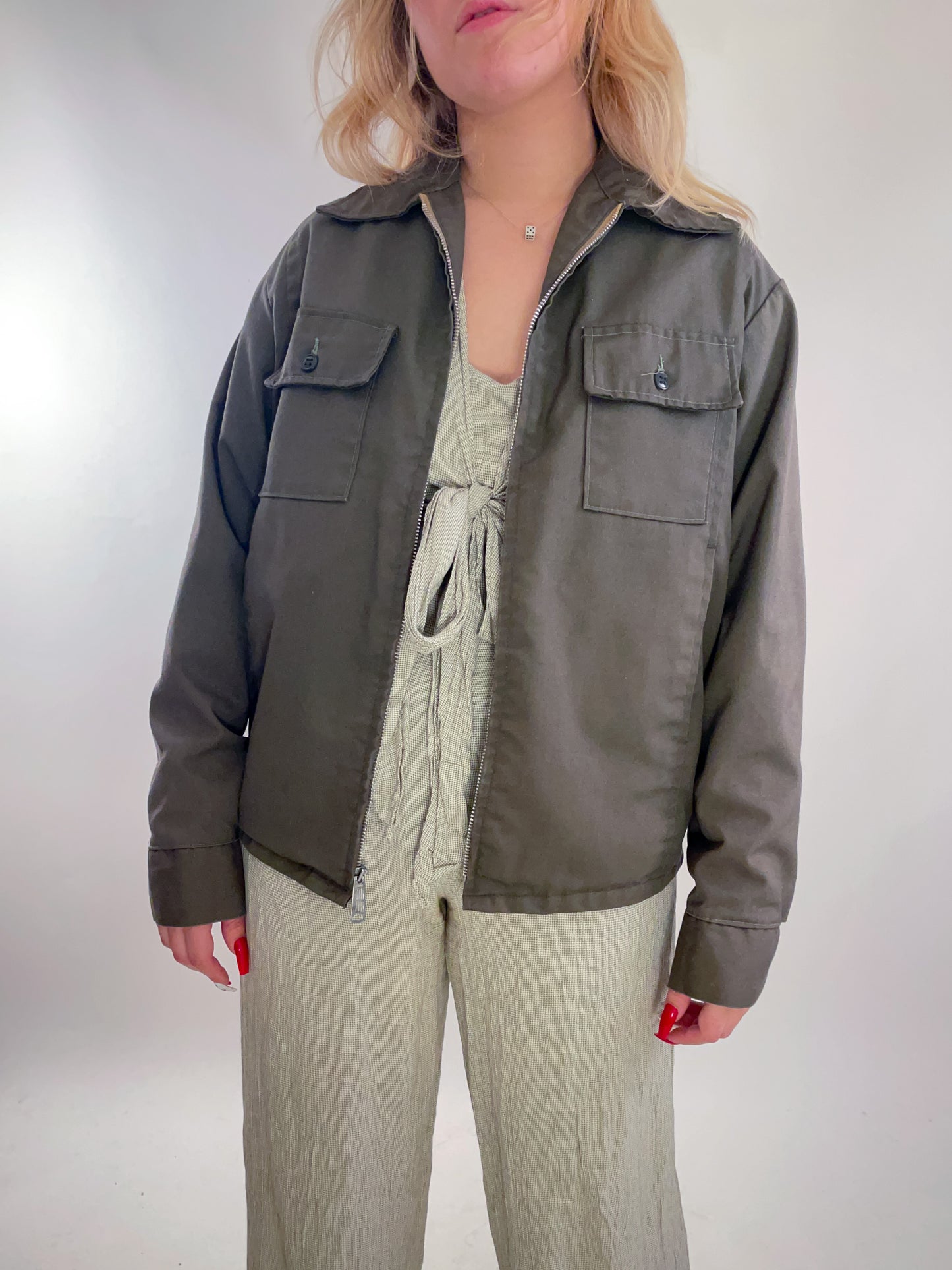 70s Olive Sears Work'N Leisure Chore Jacket (M/L)