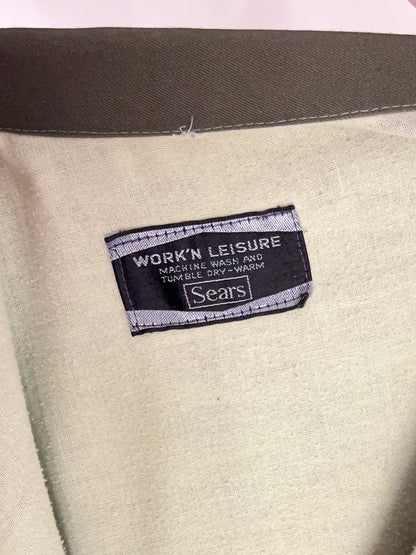 70s Olive Sears Work'N Leisure Chore Jacket (M/L)