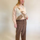 XL 90s Brown Plaid Pants