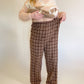 XL 90s Brown Plaid Pants