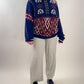 90s Silk Hand Knit Patterned Sweater
