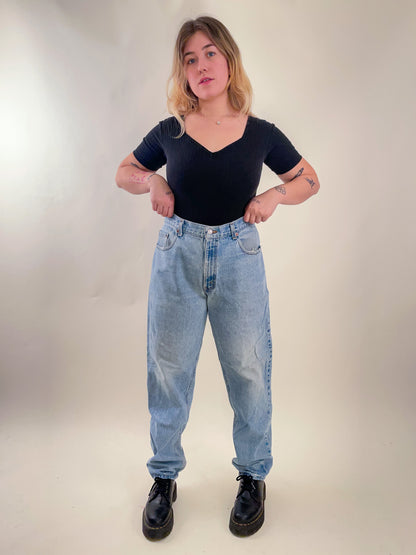 90s Light Wash Levi's 560 Loose Fit Jeans (34"W)