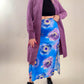 90s Electric Daisy Maxi Skirt (M)