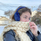 Vintage 70s/80s Navy Blue Fuzzy Earmuffs