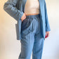 90s Powder Blue Lightweight Two Piece Suit (M/L)