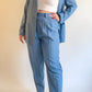 90s Powder Blue Lightweight Two Piece Suit (M/L)