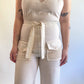 70s Cream JCPenney Flared Jumpsuit (M)