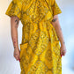 70s Handmade Yellow Bandana Dress (M/L/XL)
