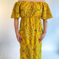 70s Handmade Yellow Bandana Dress (M/L/XL)