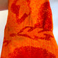 60s/70s Fumi's Hawaiian Orange Backless Maxi Dress (S/M)