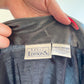 90s Silver Lamé Metallic Button Up Shirt