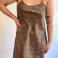 90s Leopard Print Mini Slip Dress (S/M)