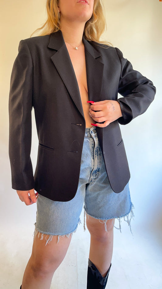 The Perfect 90s Black Blazer (M/L)