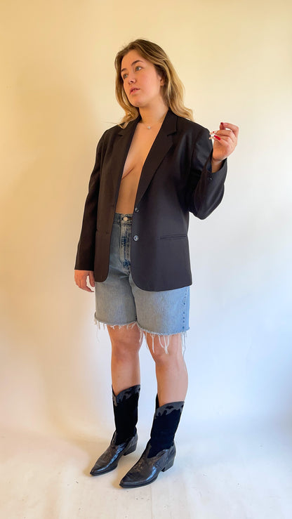 The Perfect 90s Black Blazer (M/L)
