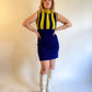 60s Mod Italian Wool Mini Dress (M)
