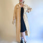 60s Sateen Tan Trench with Bling Buttons