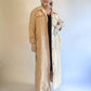 60s Sateen Tan Trench with Bling Buttons