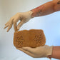 50s Champagne Beaded Pouch/Coin Purse