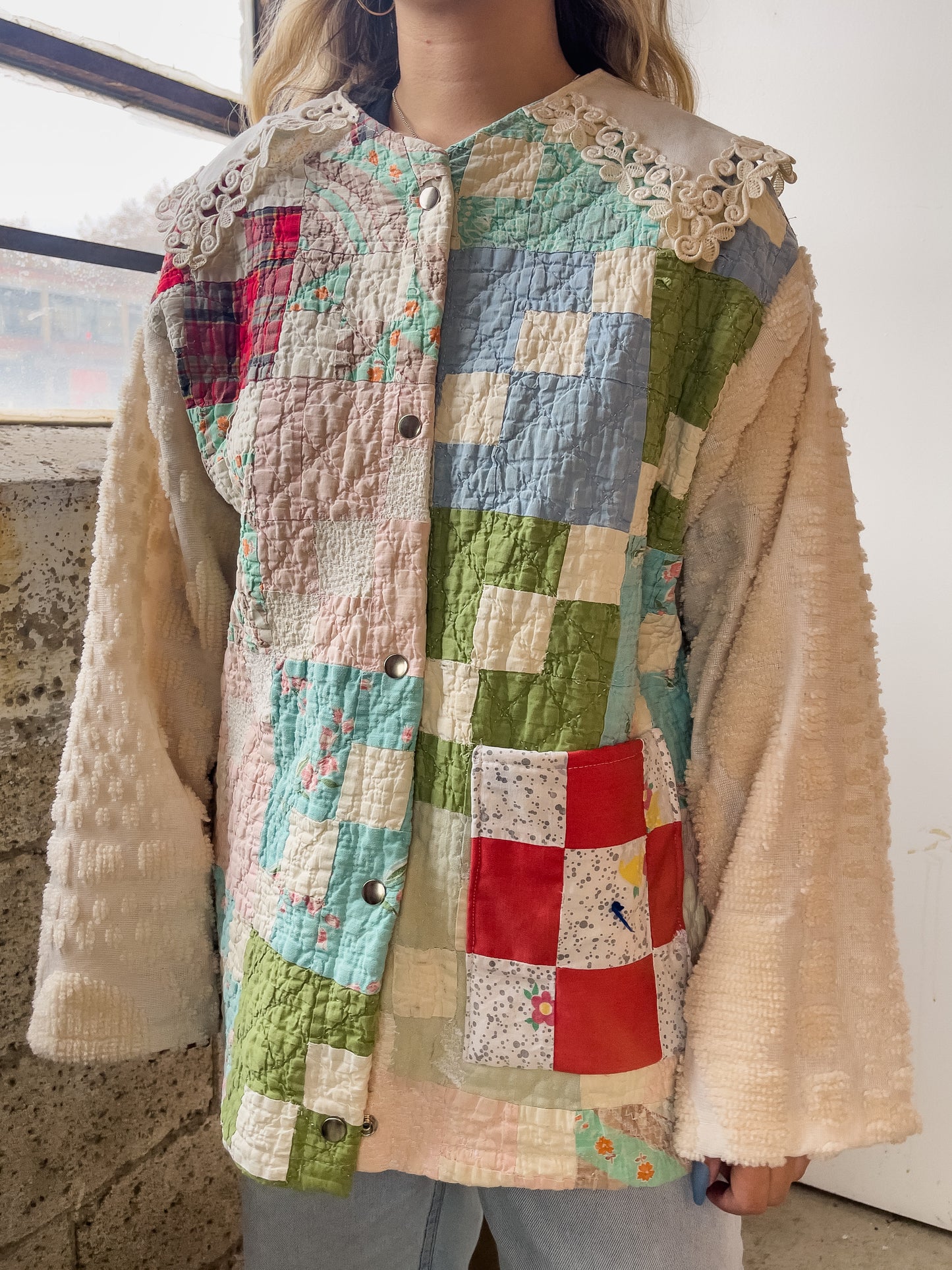 Handmade Patchwork Quilt Jacket