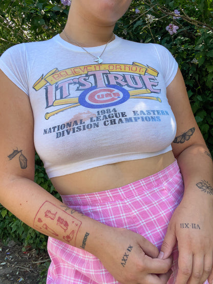 1984 Chicago Cubs Championship Baby Tee (XS)