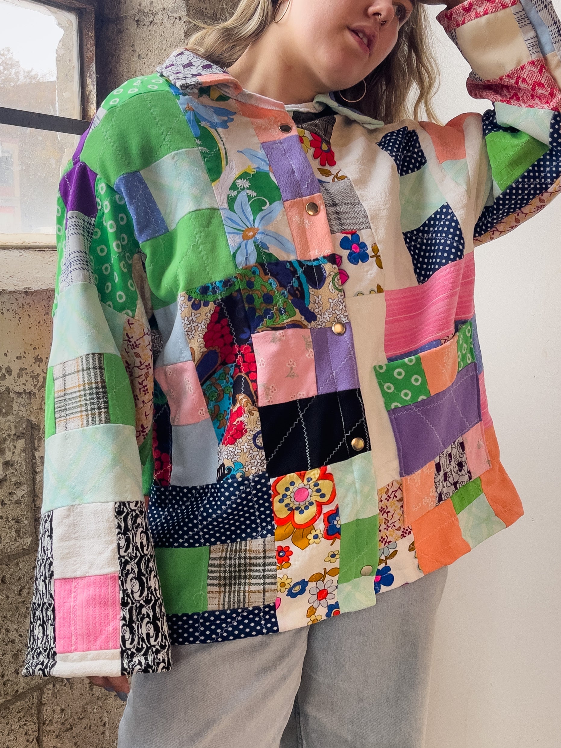 Handmade Patchwork Quilt Jacket