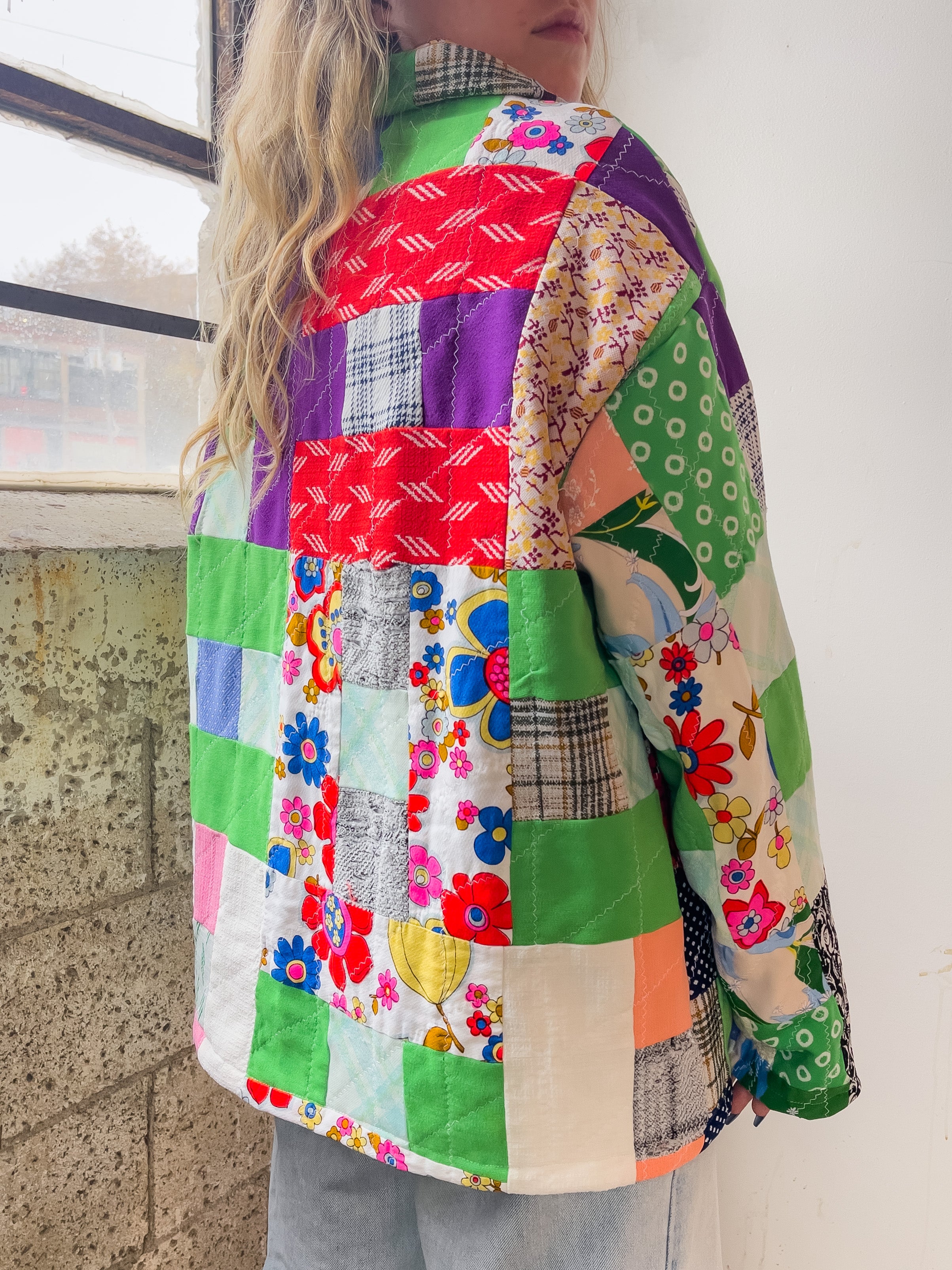 Handmade Patchwork Quilt Jacket