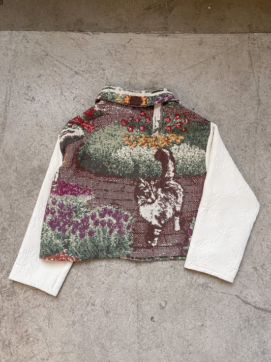 Handmade Secret Garden Tapestry Blanket Jacket