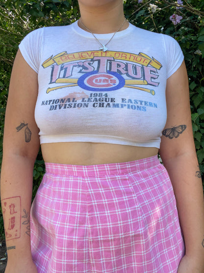 1984 Chicago Cubs Championship Baby Tee (XS)