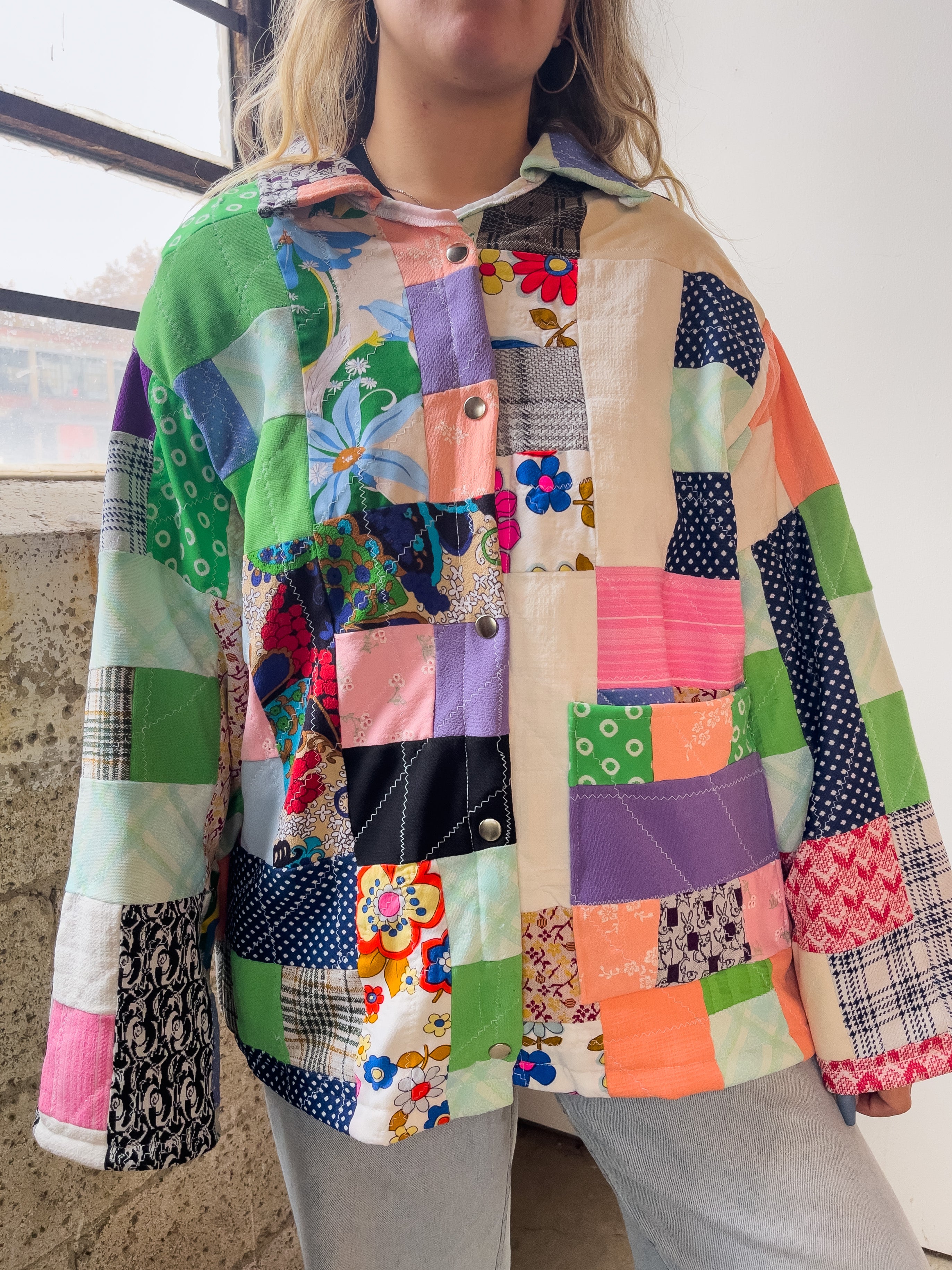 Handmade Patchwork Quilt Jacket